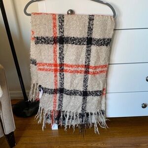 Urban Outfitters blanket scarf, plaid, one size